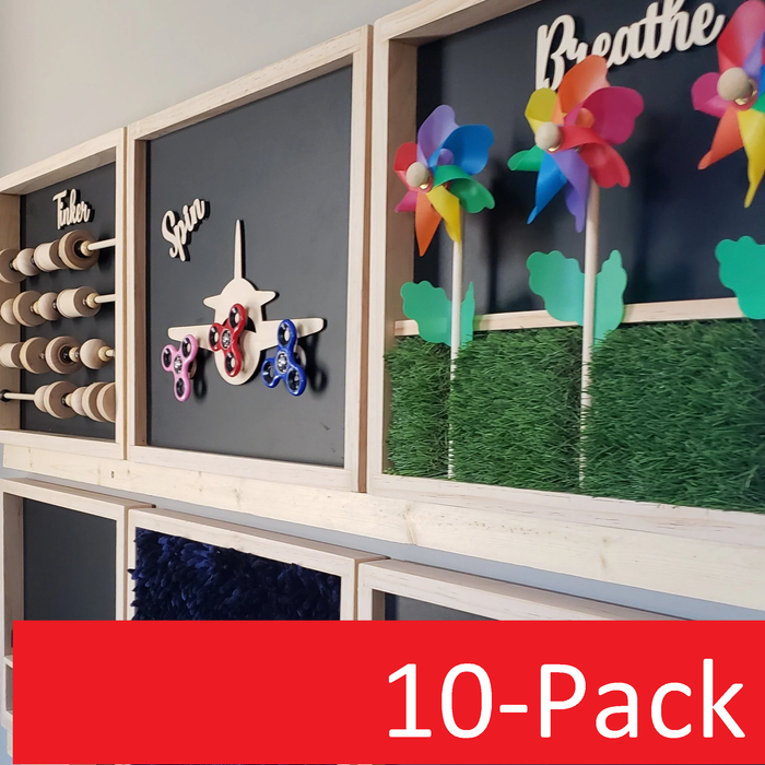 10-Boards Sensory Wall Pack