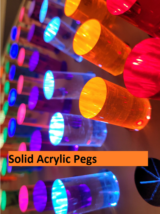 Giant Bright Light LED Pegboard | Wall-Mountable LED Lite Peg board  38"x27" |