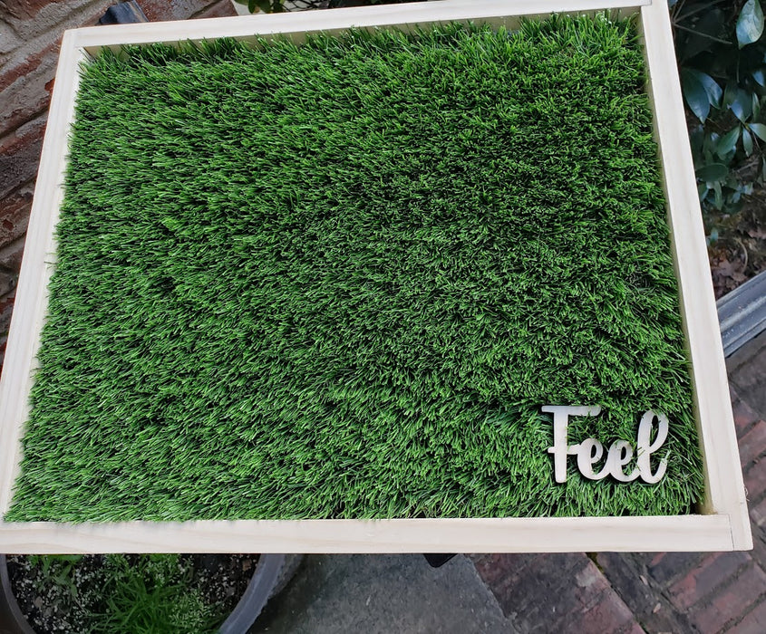 Grassy "Feel" Sensory Board | Artificial Turf Tactile Panel