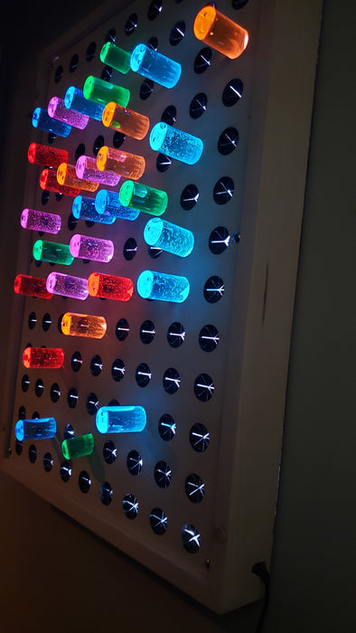 Wall-Mountable Giant Light Peg Board - A Jumbo-Sized Take on a Classic (Giant bright light LED Pegboard)