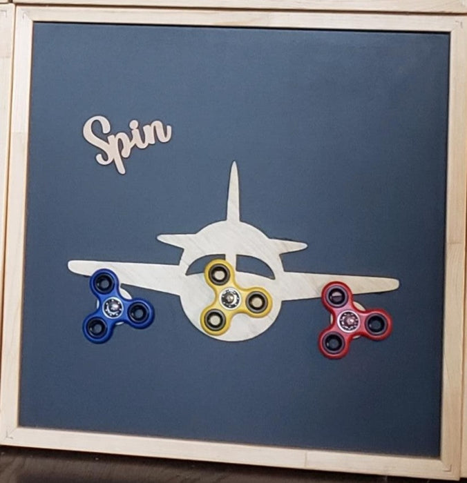 "SPIN" Fidget Spinner Sensory Board