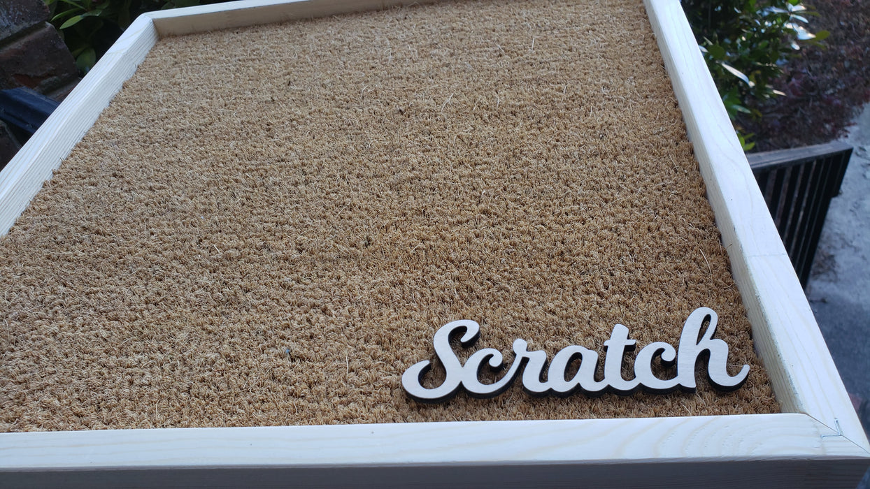 Scratch (Coconut Fiber) Sensory Board - Coir Hair Texture