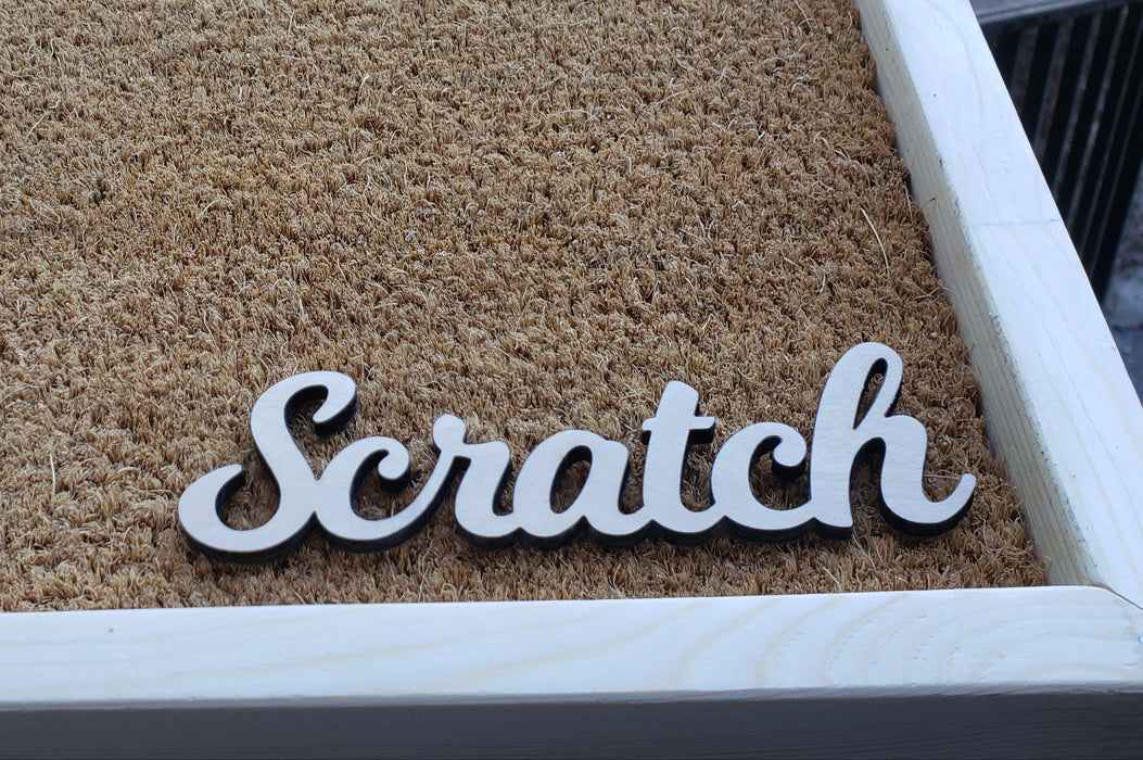 Scratch (Coconut Fiber) Sensory Board - Coir Hair Texture