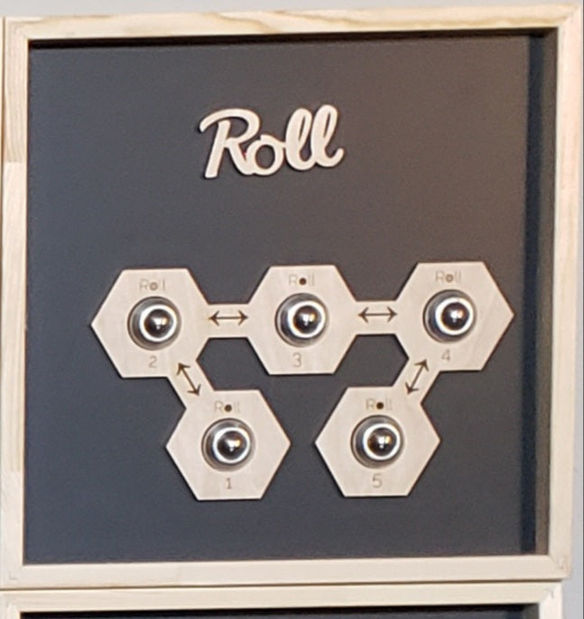 Metal Fidget Board "Roll" – Smooth Rolling Ball Sensory Tool for Autism, ADHD & Therapy Walls