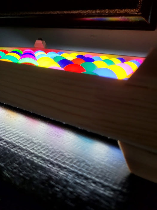 Sensory Glow Station- Dual-Purpose LED Pegboard & Tabletop Light Box, Fits 16" X 12" Light Pad | Play for Autism ADHD Senior Memory Care