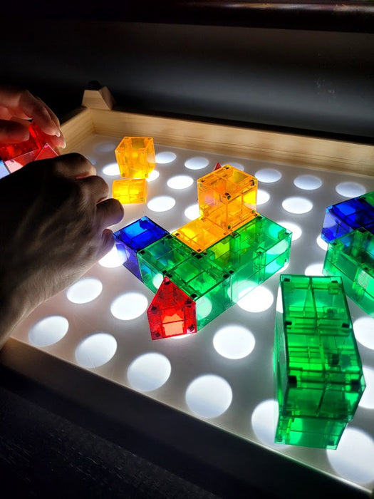 Sensory Glow Station- Dual-Purpose LED Pegboard & Tabletop Light Box, Fits 16" X 12" Light Pad | Play for Autism ADHD Senior Memory Care