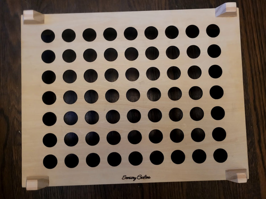Sensory Glow Station- Dual-Purpose LED Pegboard & Tabletop Light Box, Fits 16" X 12" Light Pad | Play for Autism ADHD Senior Memory Care