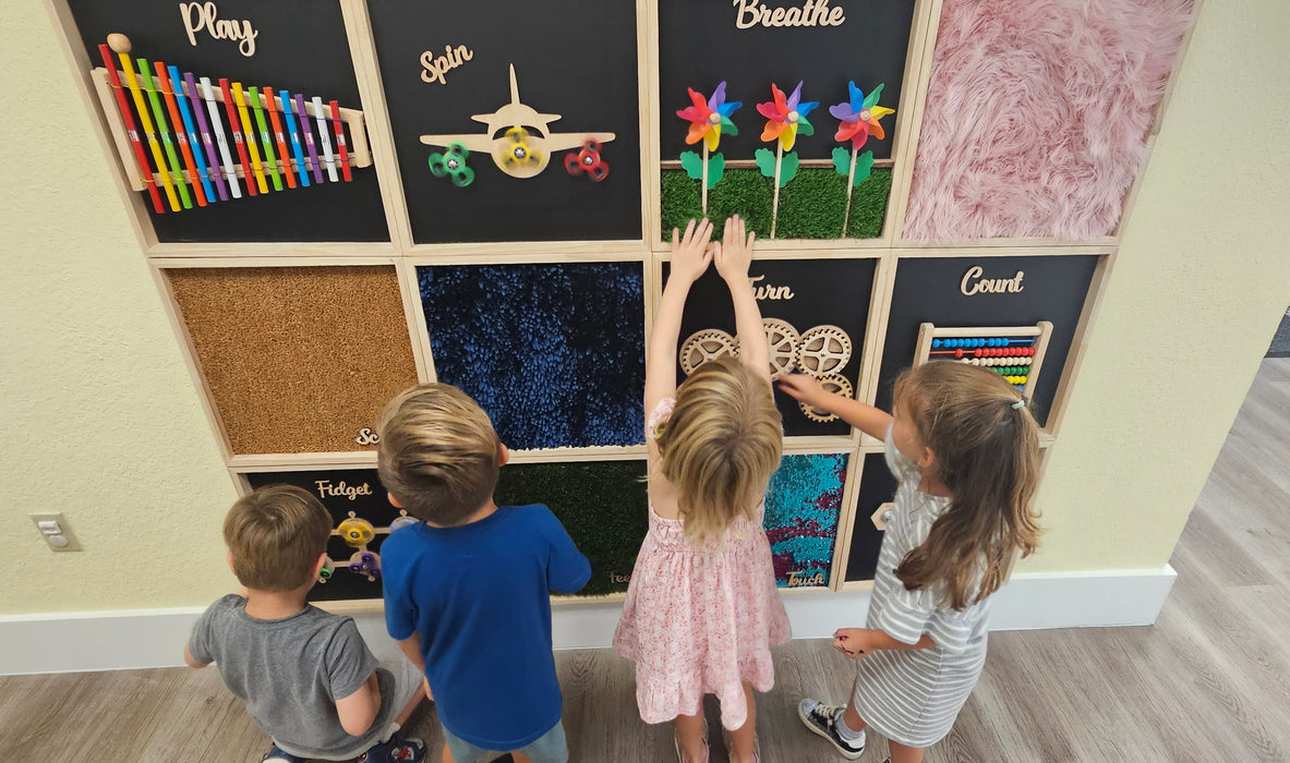 "SPIN" Fidget Spinner Sensory Board