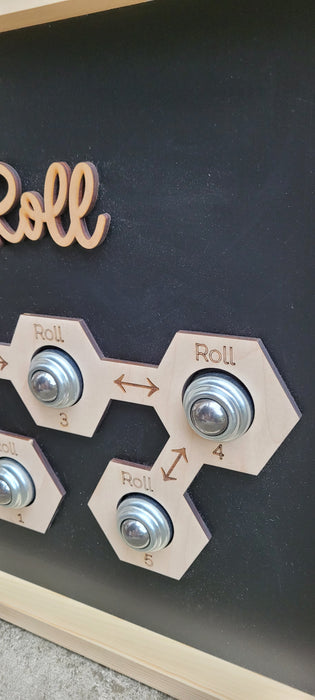 Metal Fidget Board "Roll" – Smooth Rolling Ball Sensory Tool for Autism, ADHD & Therapy Walls