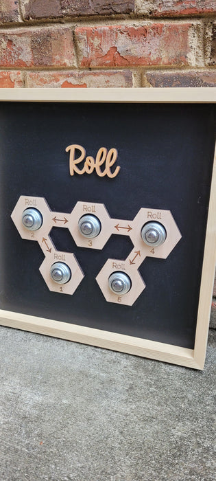 Metal Fidget Board "Roll" – Smooth Rolling Ball Sensory Tool for Autism, ADHD & Therapy Walls