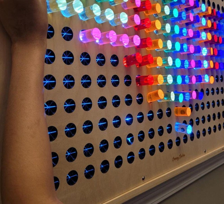 Giant Bright Light LED Pegboard | Wall-Mountable LED Lite Peg board  38"x27" |