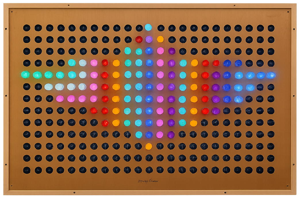 HUGE 4FT Bright Lite LED Pegboard | Giant Colored Pegs Wall-Mountable Sensory Board with Brite Light Approx 46" x 30" (Custom Built)