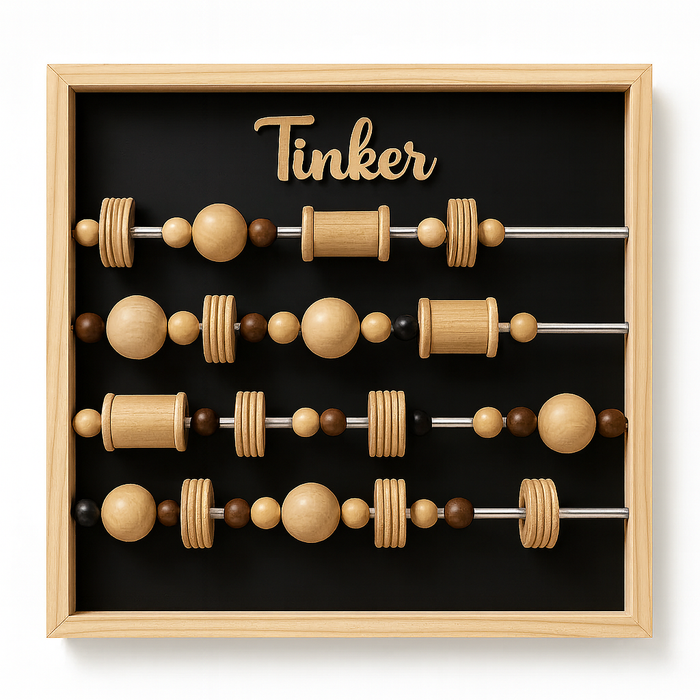 Tinker - Sensory Board for Kids or Adults | Sensory Panel DIY Sensory Wall Wooden Beads