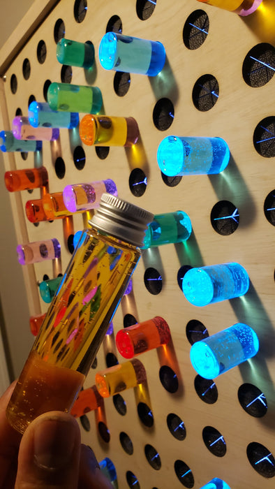 HUGE 4FT Bright Lite LED Pegboard | Giant Colored Pegs Wall-Mountable Sensory Board with Brite Light Approx 46" x 30" (Custom Built)