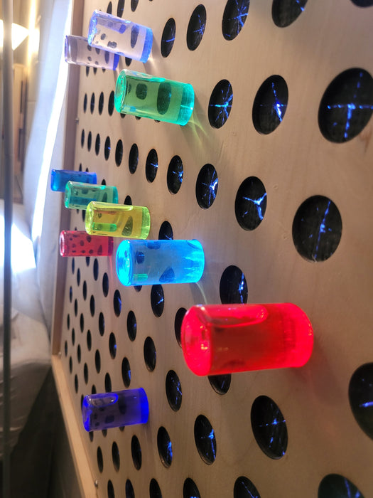 HUGE 4FT Bright Lite LED Pegboard | Giant Colored Pegs Wall-Mountable Sensory Board with Brite Light Approx 46" x 30" (Custom Built)