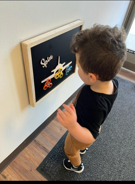 "SPIN" Fidget Spinner Sensory Board