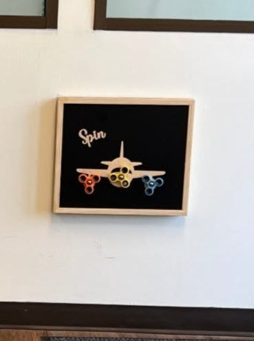 "SPIN" Fidget Spinner Sensory Board