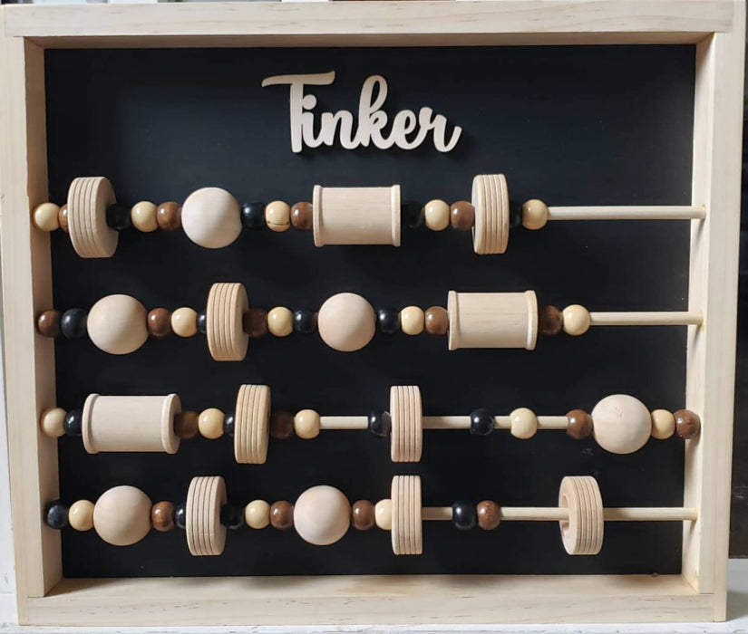 Tinker - Sensory Board for Kids or Adults | Sensory Panel DIY Sensory Wall Wooden Beads