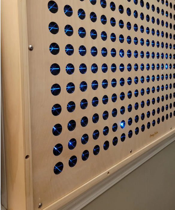 Giant Bright Light LED Pegboard | Wall-Mountable LED Lite Peg board  38"x27" |