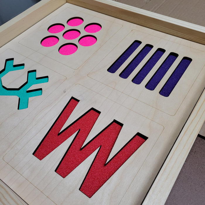 Sandpaper Finger Trace Board