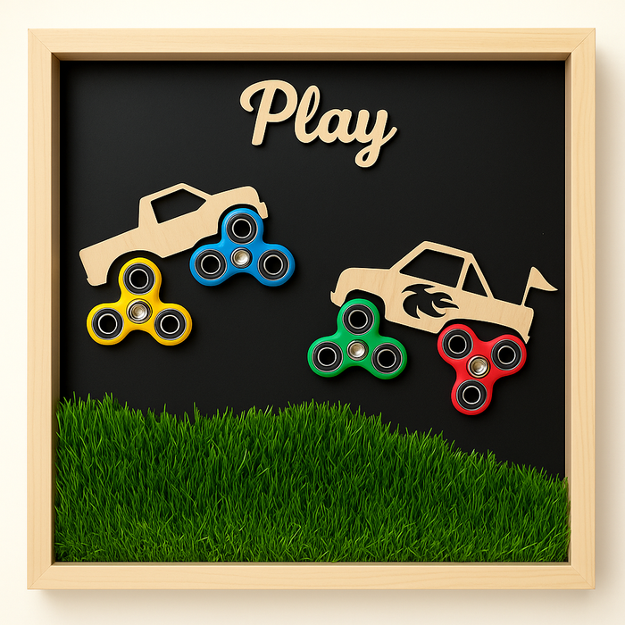 Monster Truck Sensory Board