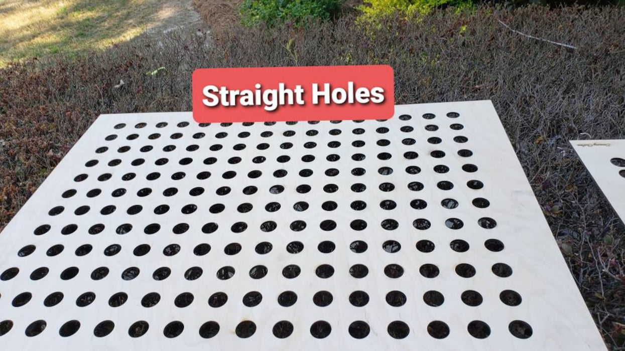 LED Light Peg Board Insert - Flat board with peg holes only | DIY giant bright light face board with 1.1" holes (28mm)