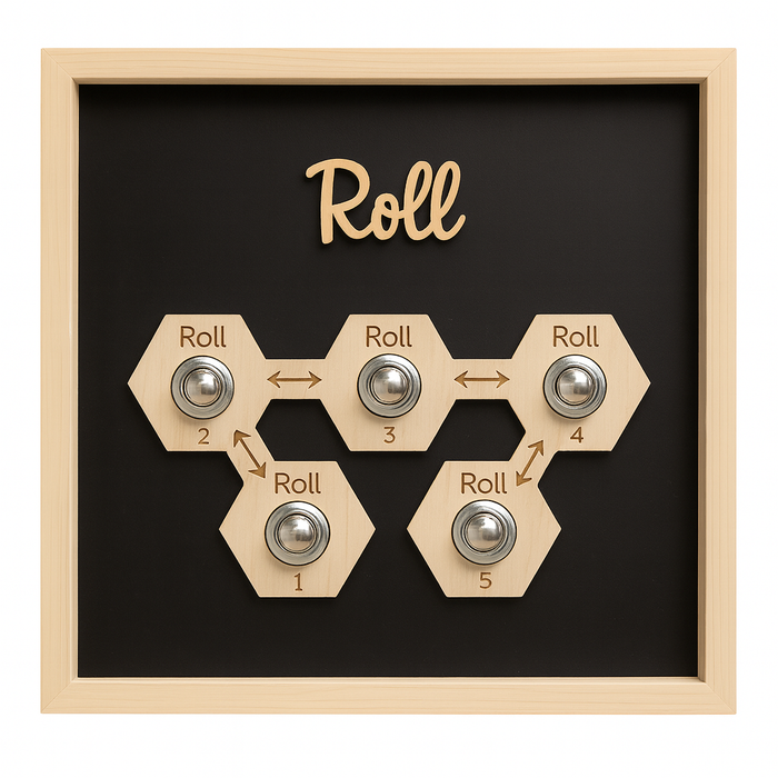Metal Fidget Board "Roll" – Smooth Rolling Ball Sensory Tool for Autism, ADHD & Therapy Walls