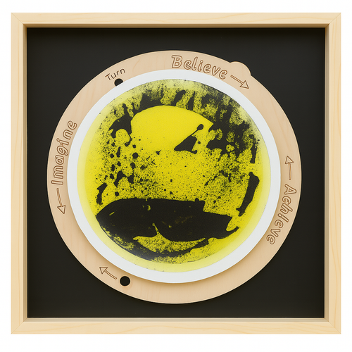 Liquid Tile (Black & Yellow)