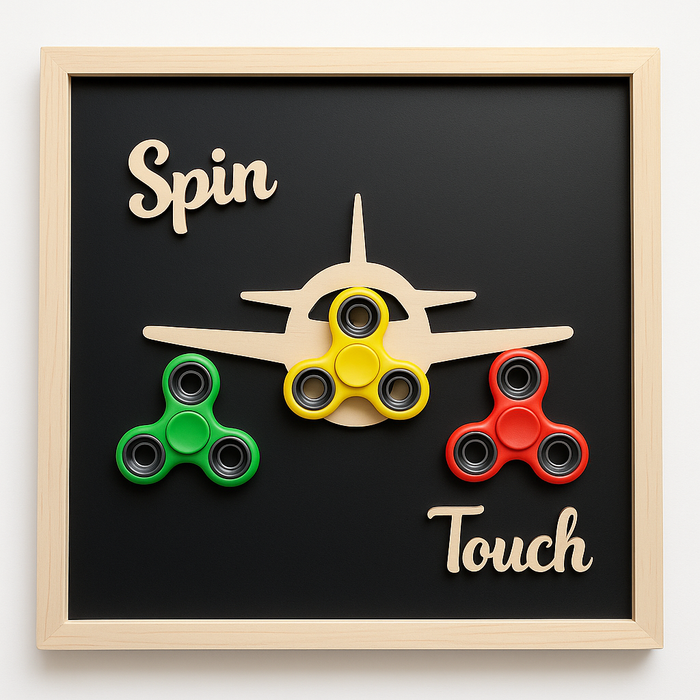 "SPIN" Fidget Spinner Sensory Board