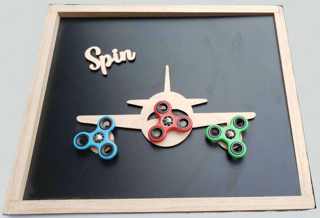 "SPIN" Fidget Spinner Sensory Board