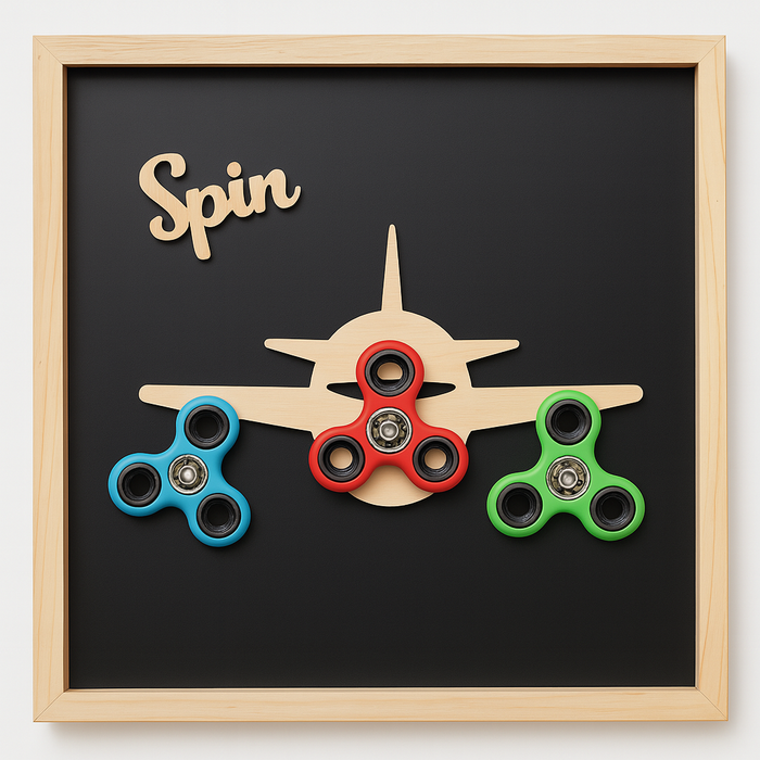 "SPIN" Fidget Spinner Sensory Board