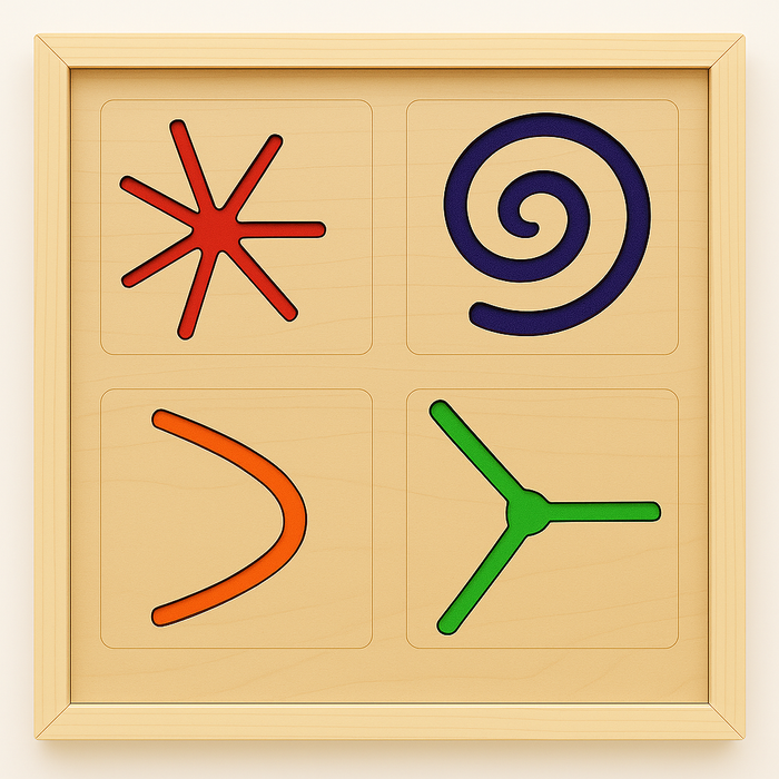 Sandpaper Finger Trace Board