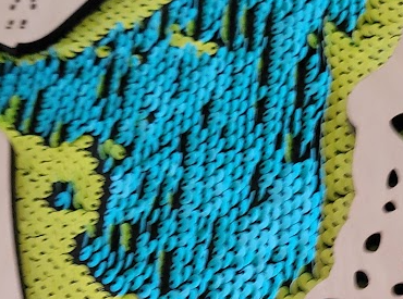 green tuquoise sensory sequin board autism