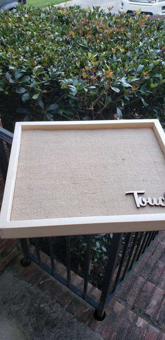 Tactile Texture Sensory Board Burlap - Rough & Scratchy