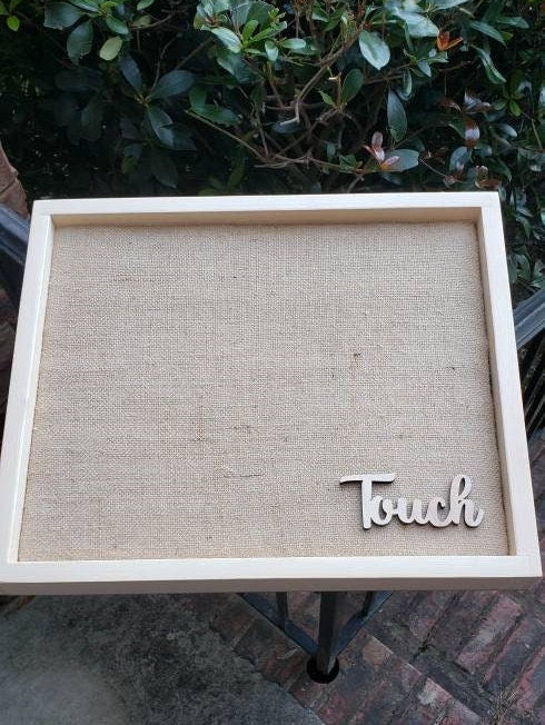 Tactile Texture Sensory Board Burlap - Rough & Scratchy