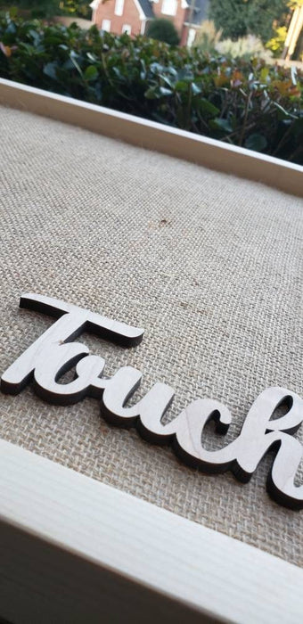 Tactile Texture Sensory Board Burlap - Rough & Scratchy