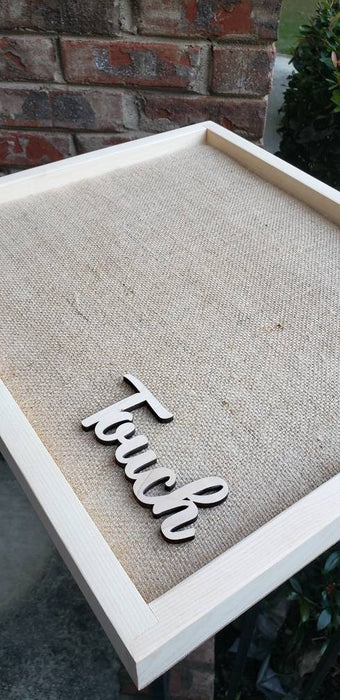 Tactile Texture Sensory Board Burlap - Rough & Scratchy