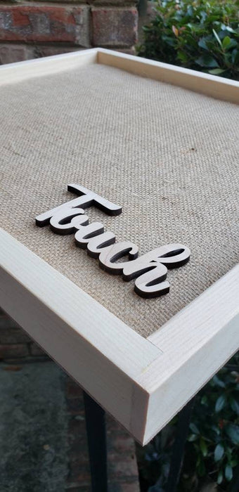 Tactile Texture Sensory Board Burlap - Rough & Scratchy