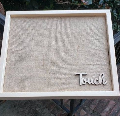 Tactile Texture Sensory Board Burlap - Rough & Scratchy