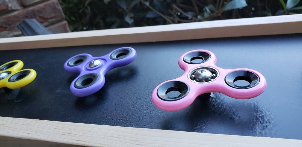 Extra Long Fidget Spinner Sensory Board | Horizontal or Vertical Mount
