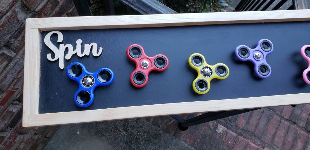 Extra Long Fidget Spinner Sensory Board | Horizontal or Vertical Mount