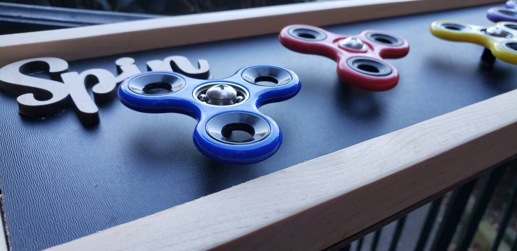 Extra Long Fidget Spinner Sensory Board | Horizontal or Vertical Mount
