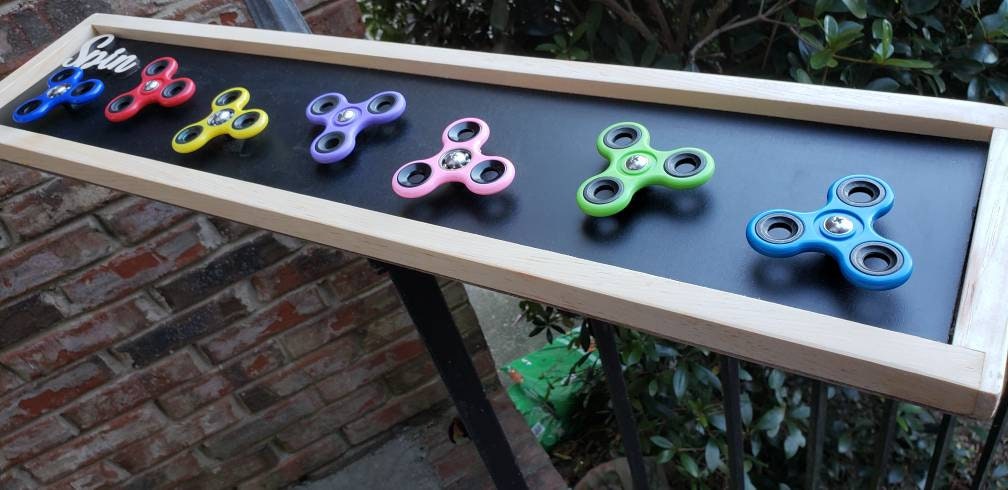 Extra Long Fidget Spinner Sensory Board | Horizontal or Vertical Mount