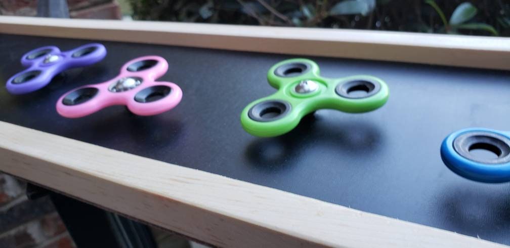 Extra Long Fidget Spinner Sensory Board | Horizontal or Vertical Mount