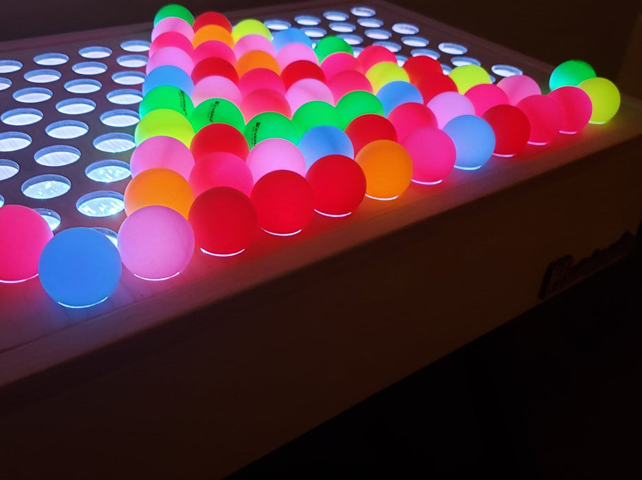 Light Table with Giant Colored Pegs and Glowing Balls -LED Light Table - Giant Lite bright, Giant Light Bright, Sand Tray- Sensory Table