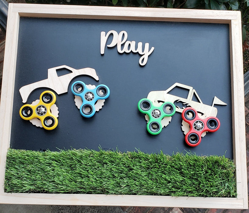 Monster Truck Sensory Board