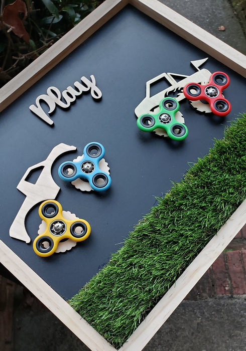Monster Truck Sensory Board