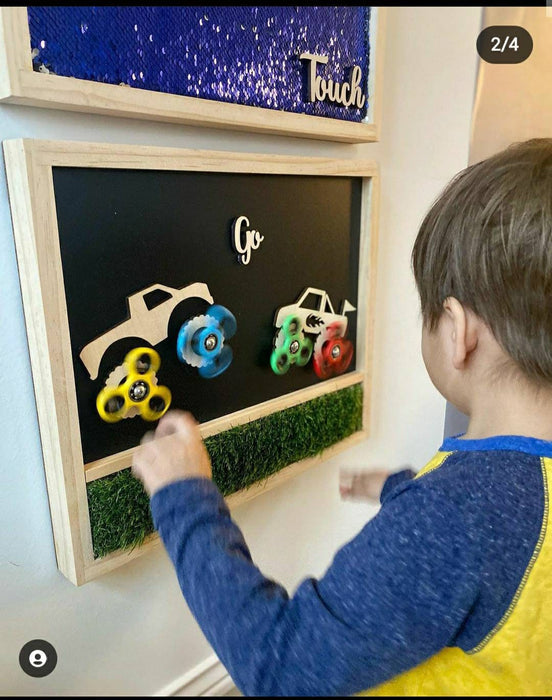 Monster Truck Sensory Board