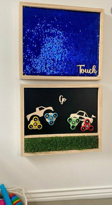 Monster Truck Sensory Board
