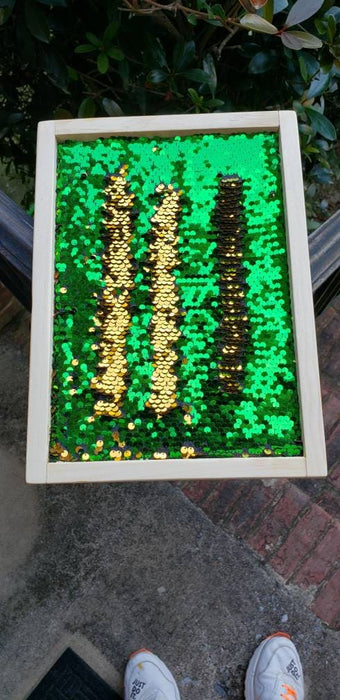 Reversible Sequin Board for kids flip sequins autism sensory toy